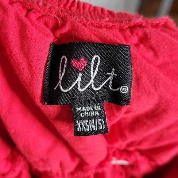 Lilt Red Eyelet Lace Sun Dress, size 4/5 - Picture 3 of 3